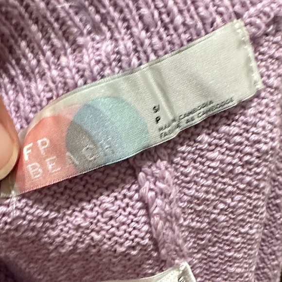 Free People Lavender V-Neck Knit Tank & Shorts Loungewear Set - Picture 2 of 11